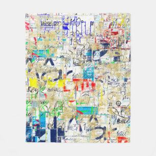 Graffiti gatur. Grunge wallart,Gata,Backgr Fleecefilt