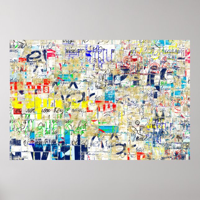 Graffiti gatur. Grunge wallart,Gata,Backgr Poster (Framsidan)