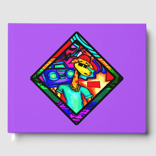 Graffiti Giraffe Diamond Gästböcker (Framsida)