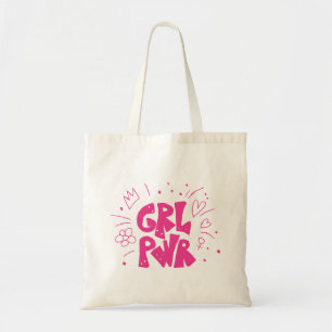 Graffiti Girl Power Doodle Girly Doodle Power Girl Tygkasse