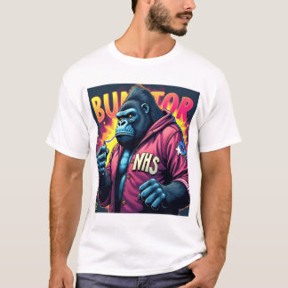 Graffiti Gorilla Urban Streetwear Design T Shirt