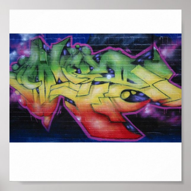 graffiti-grönt-design-poster poster (Framsidan)