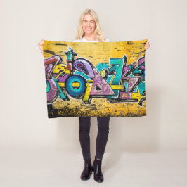 Graffiti, Grundarfjordur, Islandet Fleecefilt