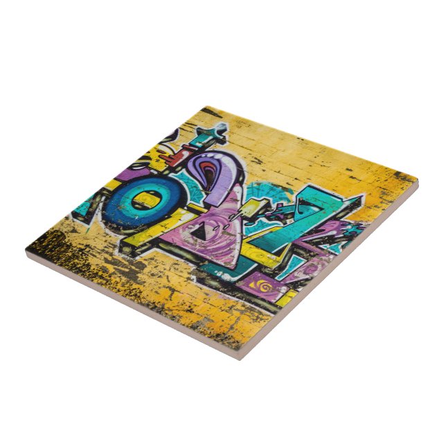 Graffiti, Grundarfjordur, Islandet Kakelplatta (Sidan)