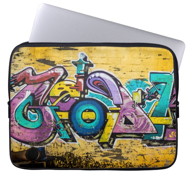 Graffiti, Grundarfjordur, Islandet Laptop Fodral (Framsidan)