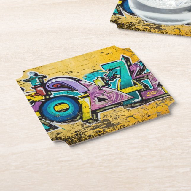 Graffiti, Grundarfjordur, Islandet Underlägg Papper (Vinklad)