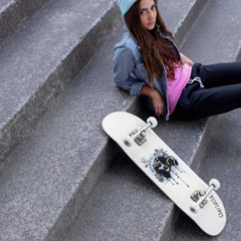 Graffiti grunge Skateboard med namn för tonåringar