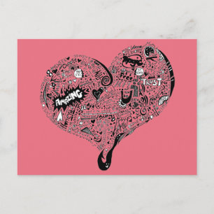 Graffiti Heart Fullt Vykort
