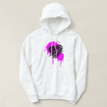 Graffiti Heart Hoodie, Skräja