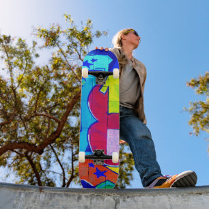 Graffiti Heart Mini Skateboard Bräda 18,5 Cm