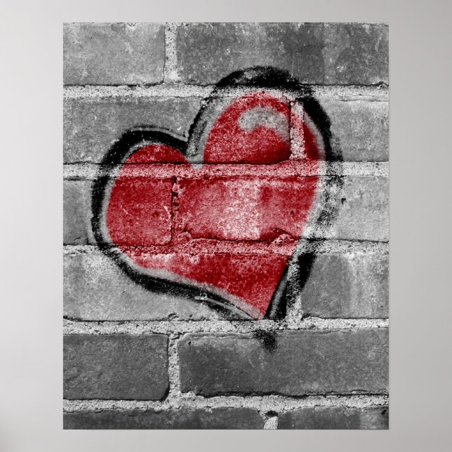 Graffiti Heart Poster (Framsidan)