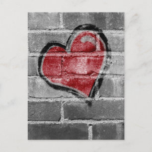 Graffiti Heart Vykort