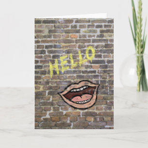 Graffiti-Hej Card Kort