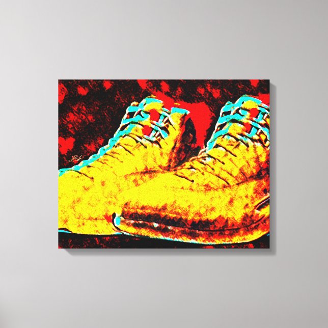 Graffiti High Sneakers New Art Oil Canvastryck (Framsida)