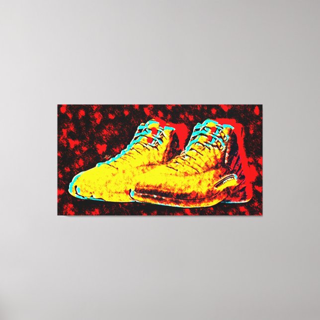 Graffiti High Sneakers New Art Oil Canvastryck (Framsida)