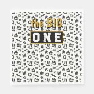 Graffiti Hip hop Märkres Black och Guld Rap Doodle Pappersservett