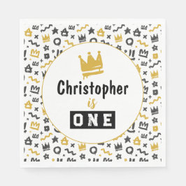 Graffiti Hip hop Märkres Black och Guld Rap Doodle Pappersservett