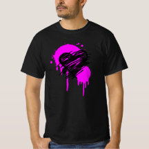Graffiti hjärta Tshirt, gåva till punk-vänner