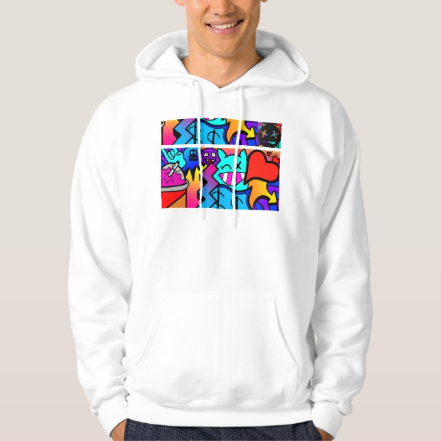graffiti hoodie (Framsida)
