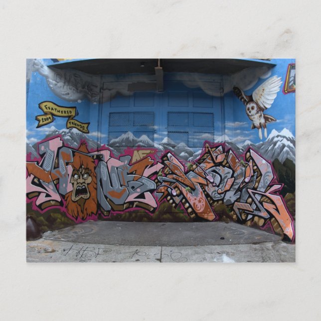 graffiti i Seattle, WA Vykort (Framsida)