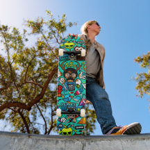 Graffiti illustration Skateboard
