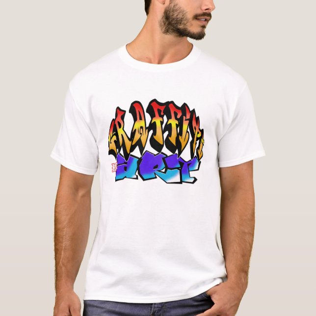 Graffiti Is Art 1 Tee Shirt (Framsida)