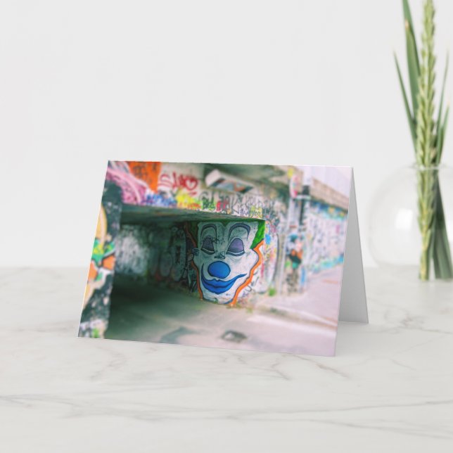 Graffiti - Joker - Milano, Italien Greeting Card Kort (Framsida)