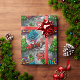 Graffiti julklappspapper presentpapper
