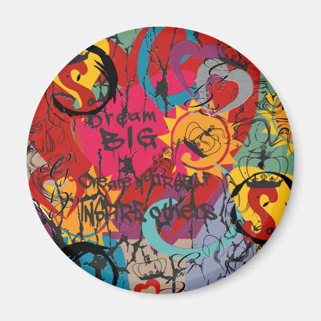 Graffiti Kärlek Magnet (Framsidan)