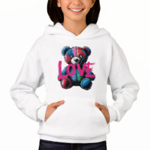 Graffiti Kärlek Nalle Streetwear Girl