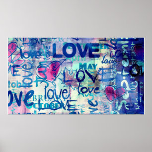 Graffiti Kärlek Poster