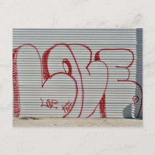 Graffiti Kärlek Vykort