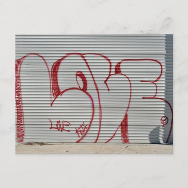Graffiti Kärlek Vykort (Framsida)