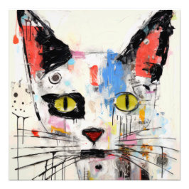 Graffiti Katt Urban Cool Katt Fototryck