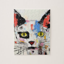 Graffiti Katt Urban Cool Katt Pussel