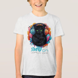 Graffiti Kattunge Vibe Apparel - Black T Shirt