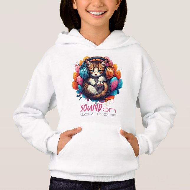 Graffiti Kitten Vibe Apparel - Anpassningsbar T Shirt (Framsida)