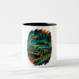 Graffiti Klassisk Bil Mugg