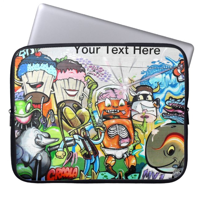 Graffiti Kul Laptop Fodral (Framsidan)