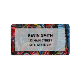 Graffiti Labels Adressetikett