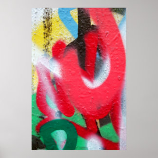 Graffiti lagrar poster