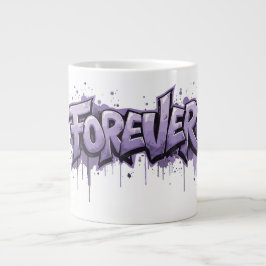 Graffiti Lavender Infinity ’FOREVER’ Jumbo Mugg