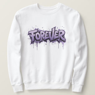 Graffiti Lavender Infinity ’FOREVER’ Lång Ärmad Tröja