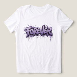 Graffiti Lavender Infinity ’FOREVER’ T Shirt