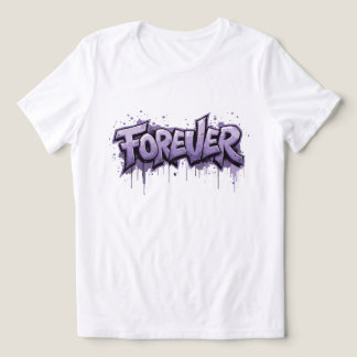 Graffiti Lavender Infinity ’FOREVER’ T Shirt