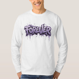 Graffiti Lavender Infinity ’FOREVER’ T Shirt