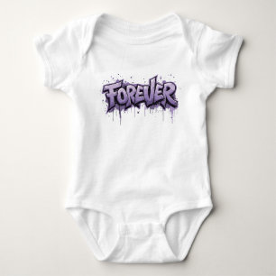 Graffiti Lavender Infinity ’FOREVER’ T Shirt