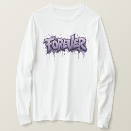 Graffiti Lavender Infinity ’FOREVER’ T Shirt