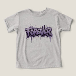 Graffiti Lavender Infinity ’FOREVER’ T Shirt