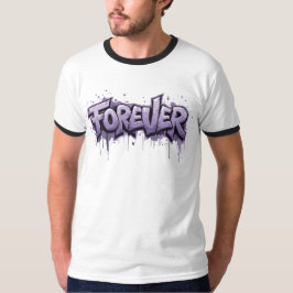 Graffiti Lavender Infinity ’FOREVER’ T Shirt